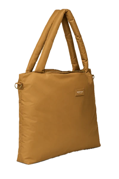 Technical Puffy Diaper Bag | Brown