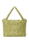 Cotton Diaper Bag | Green Leopard