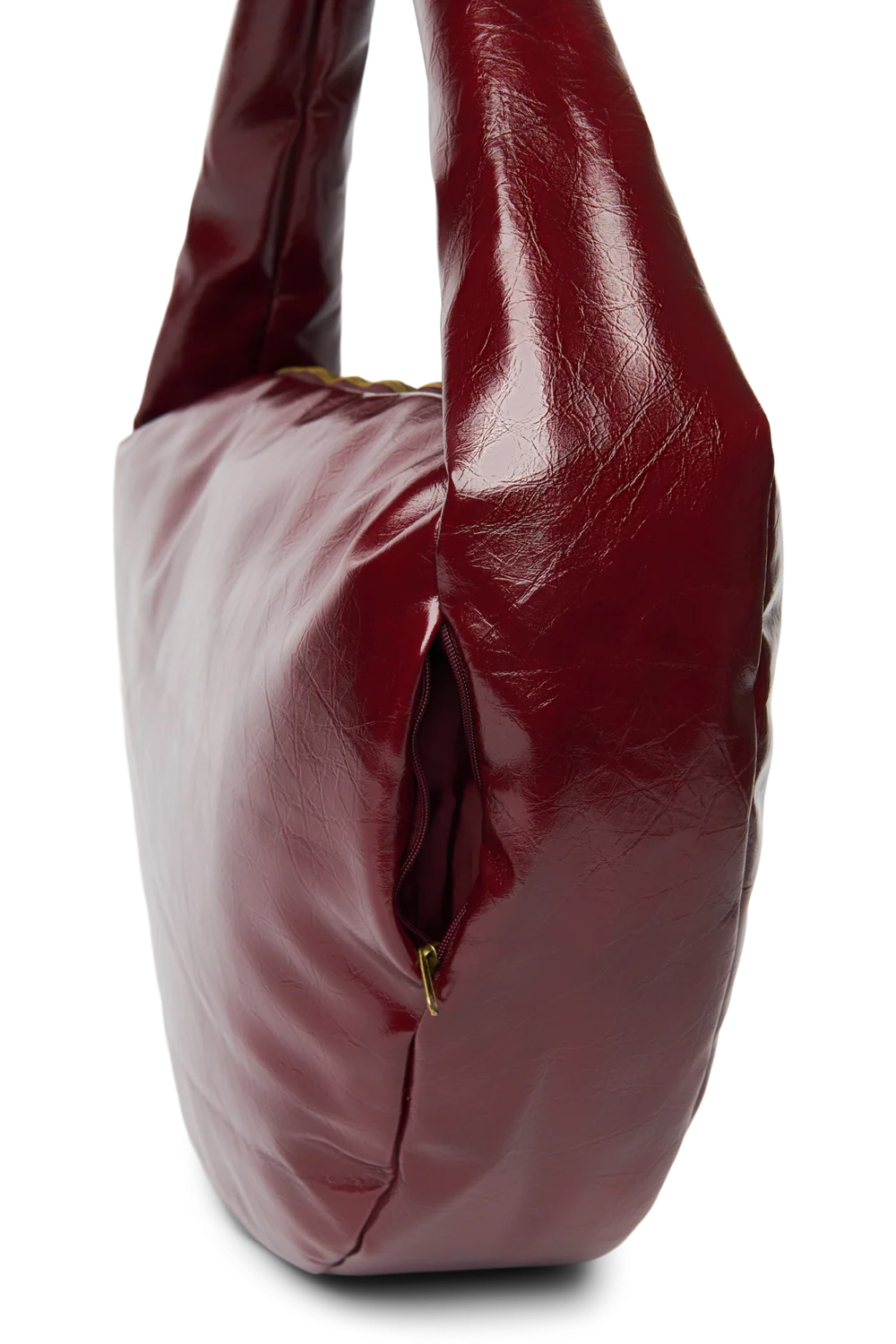 Vegan Leather Cross Body Bag | Burgundy
