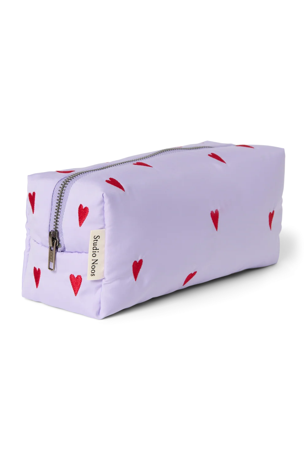 Puffy Pouch | Purple Hearts