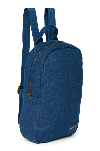Denim Mini Backpack | Dark Blue