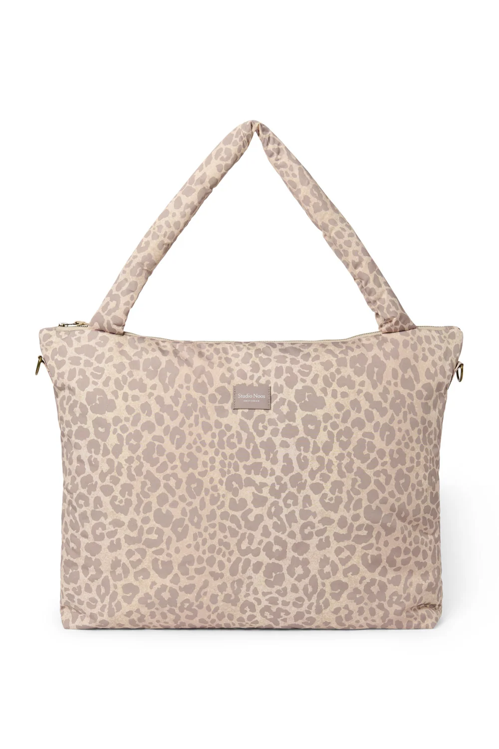 Puffy Diaper Bag | Beige Leopard