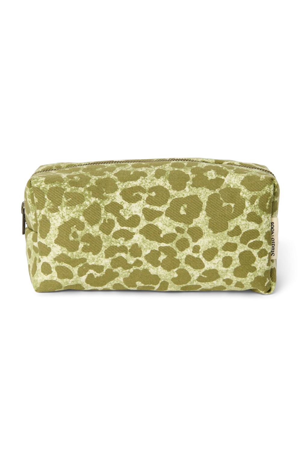 Cotton Pouch | Green Leopard