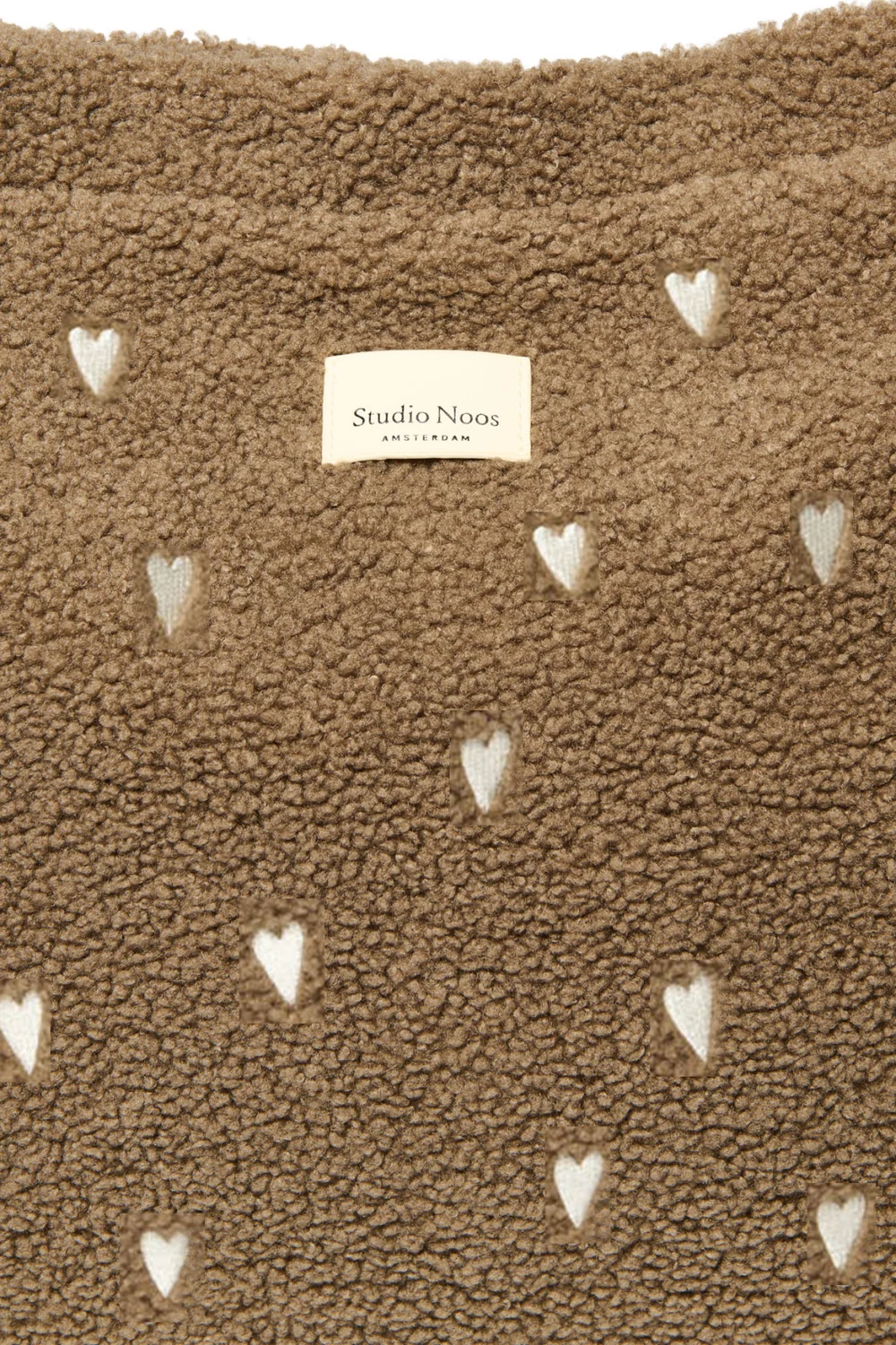 Teddy Diaper Bag | Brown Hearts