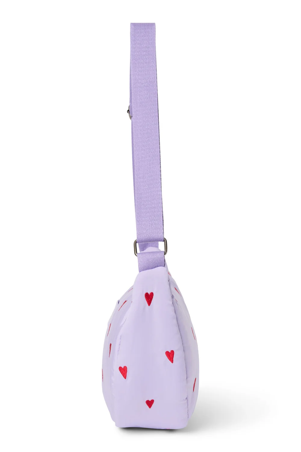 Puffy Adult Fanny Pack | Purple Hearts