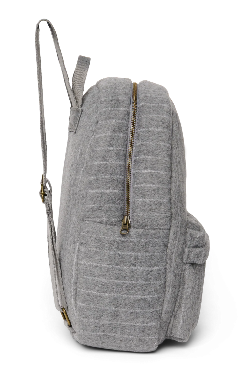 Flannel Chalkstripe Midi Backpack | Light Grey