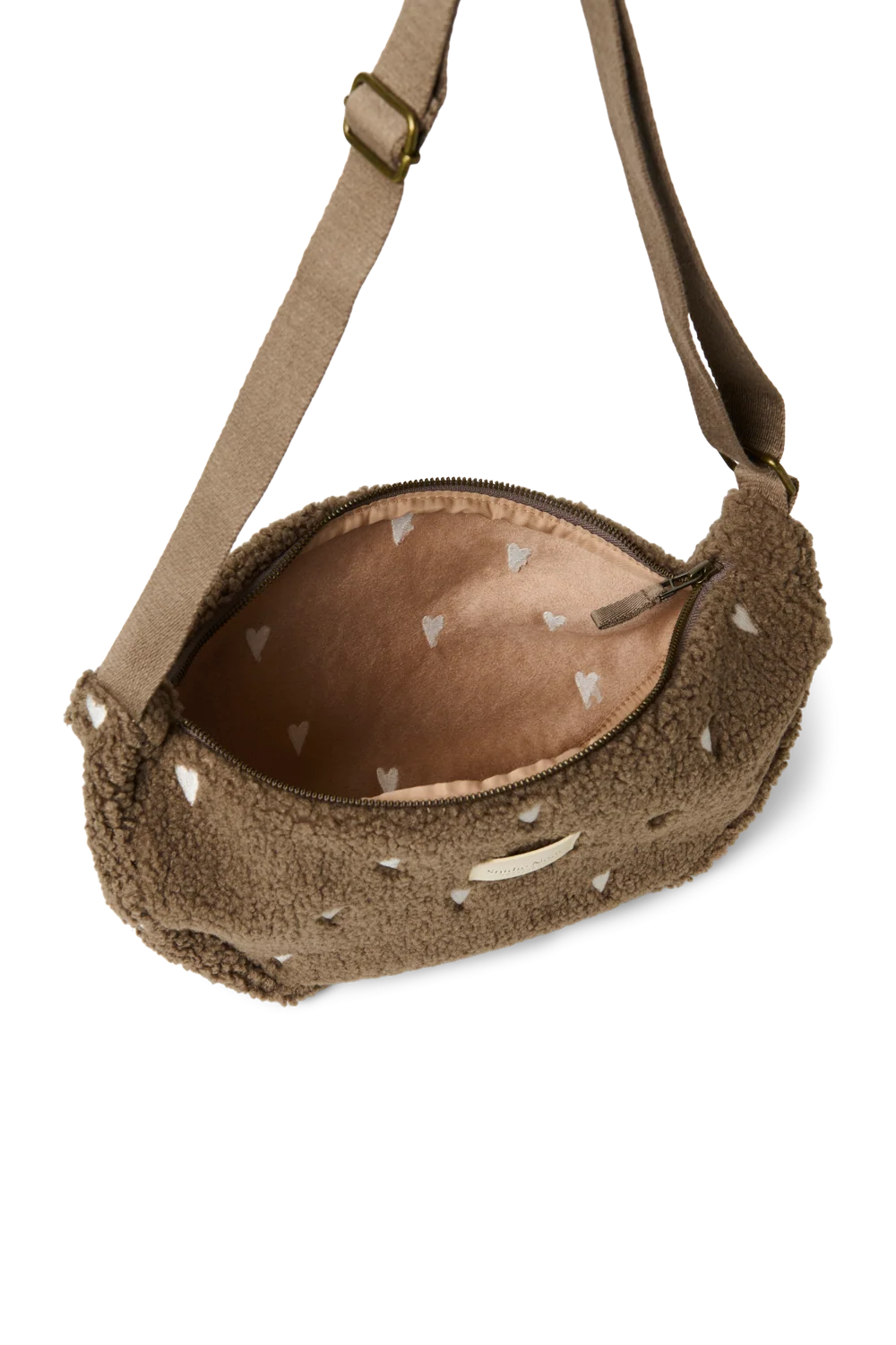 Teddy Adult Fanny Pack | Brown Hearts