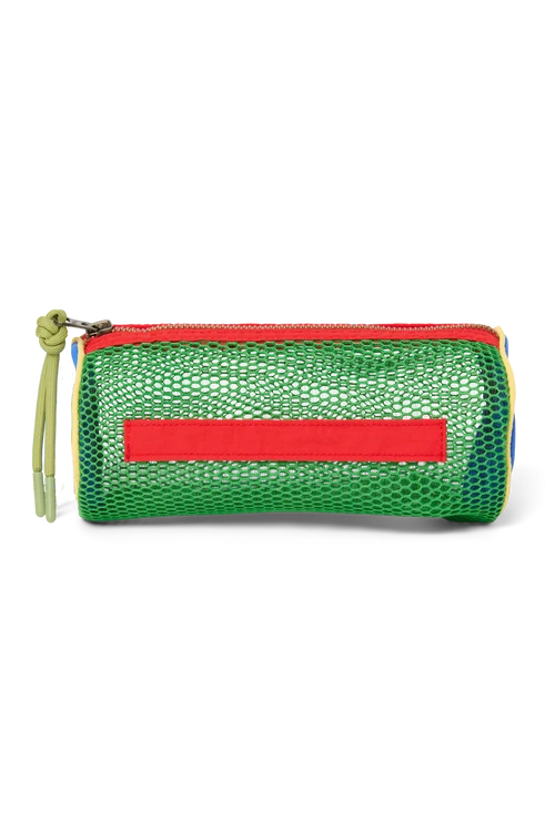 Patchwork Pencil Case | Fiery Red