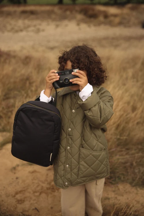 Puffy Mini Backpack | Black
