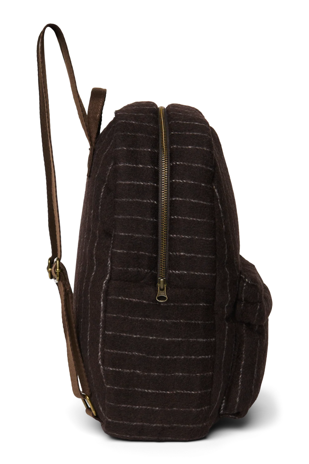 Flannel Chalkstripe Midi Backpack | Brown