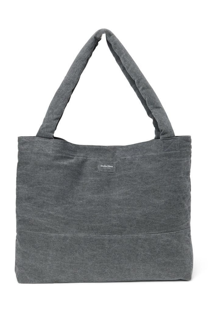 Denim Mom Bag | Grey