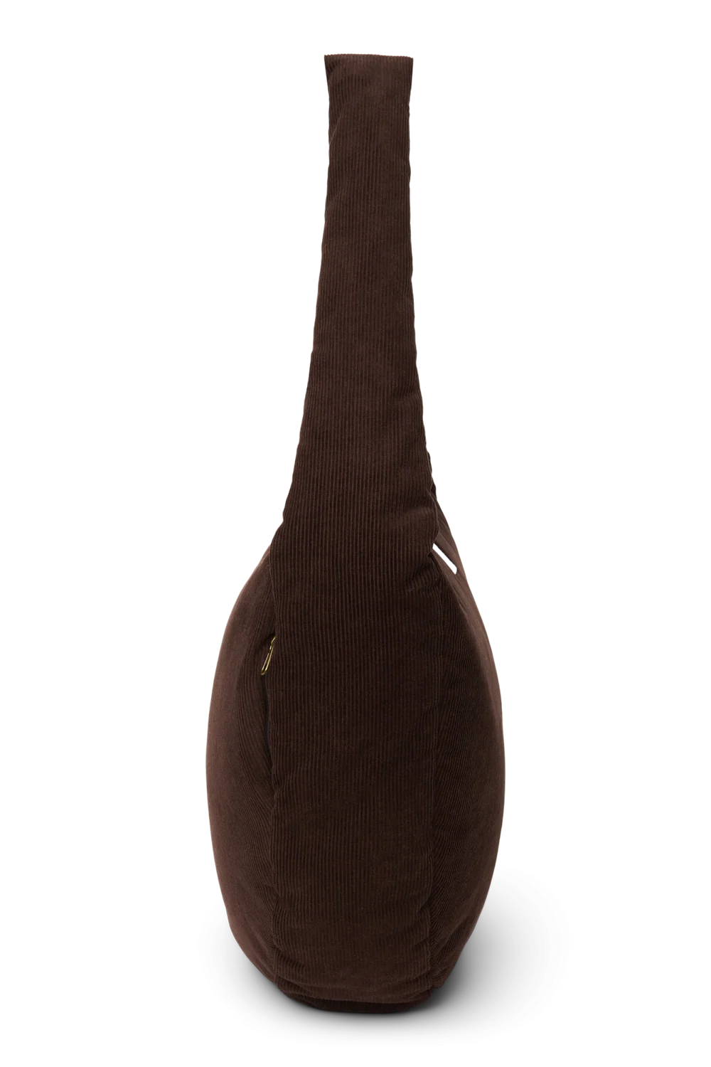 Rib Puffy Cross Body Bag | Dark Brown