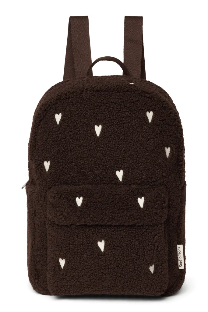 Teddy Midi Backpack | Chocolate Hearts