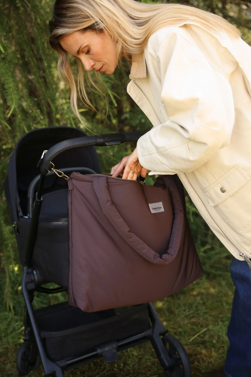 Puffy Diaper Bag | Brown