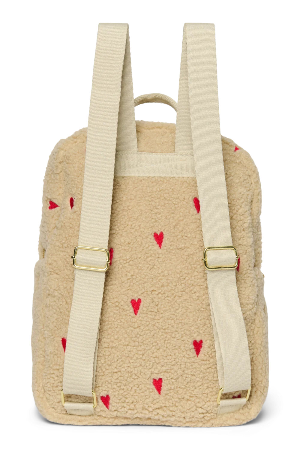 Teddy Midi Backpack | Ecru Hearts