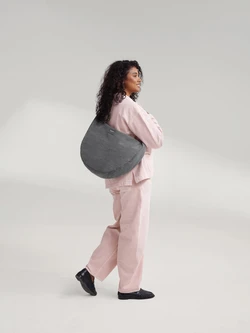 Denim Cross Body Bag | Grey