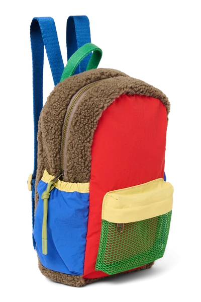Patchwork Mini Backpack | Fiery Red
