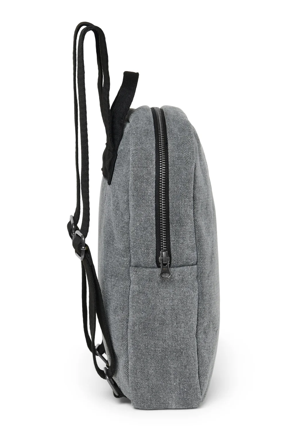 Denim Mini Backpack | Grey