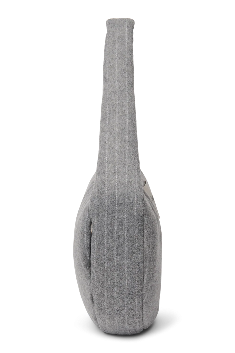 Flannel Chalkstripe Cross Body Bag | Light Grey