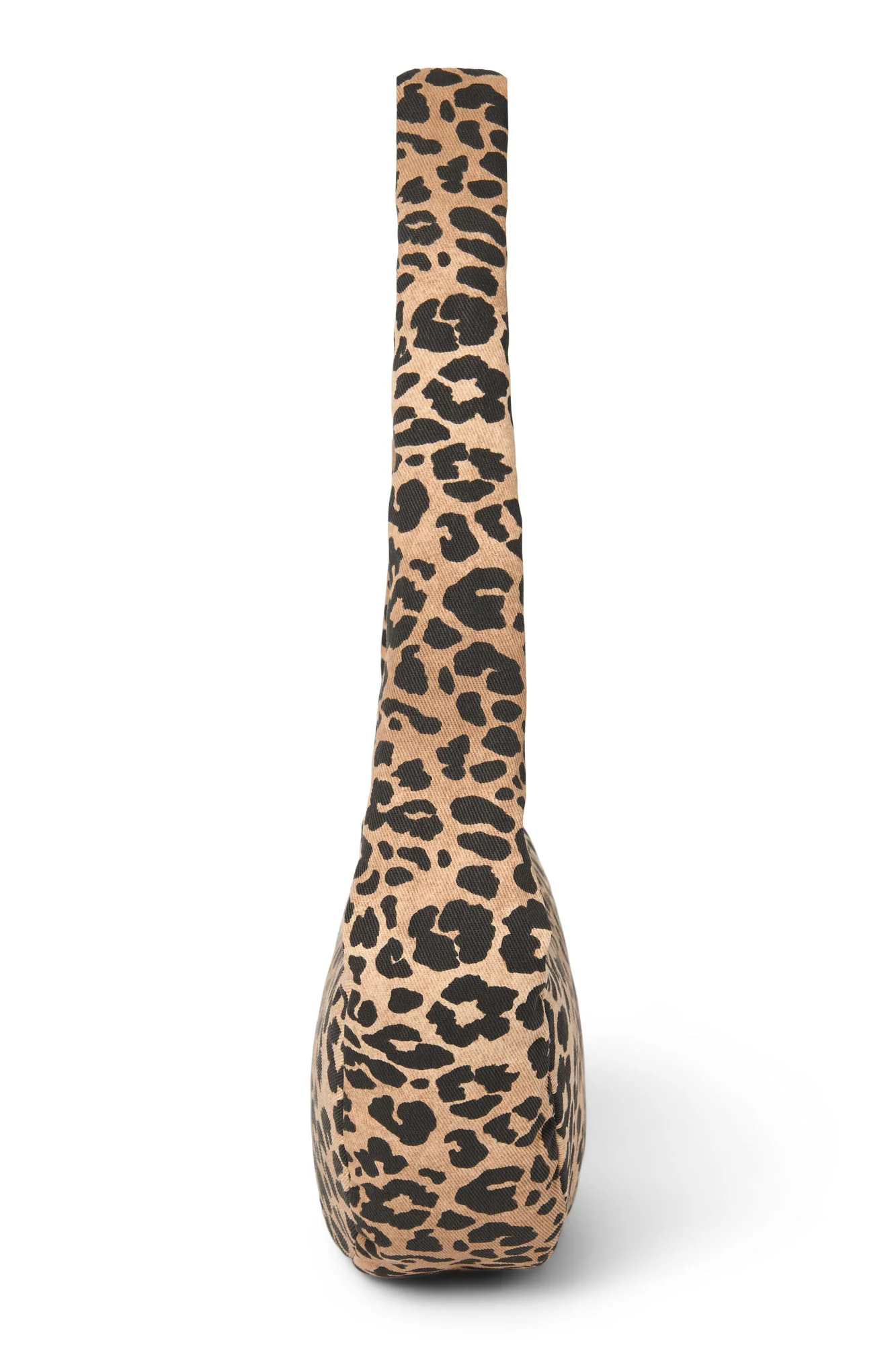 Cotton Mini Cross Body Bag | Brown Leopard