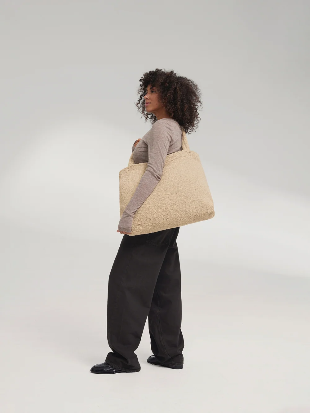 Teddy Mom Bag | Ecru
