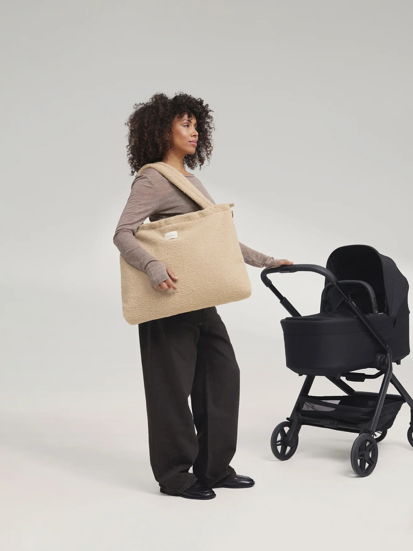 Teddy Diaper Bag | Ecru