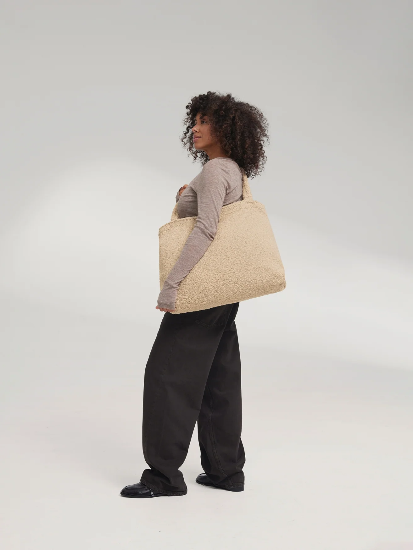 Teddy Mom Bag | Ecru