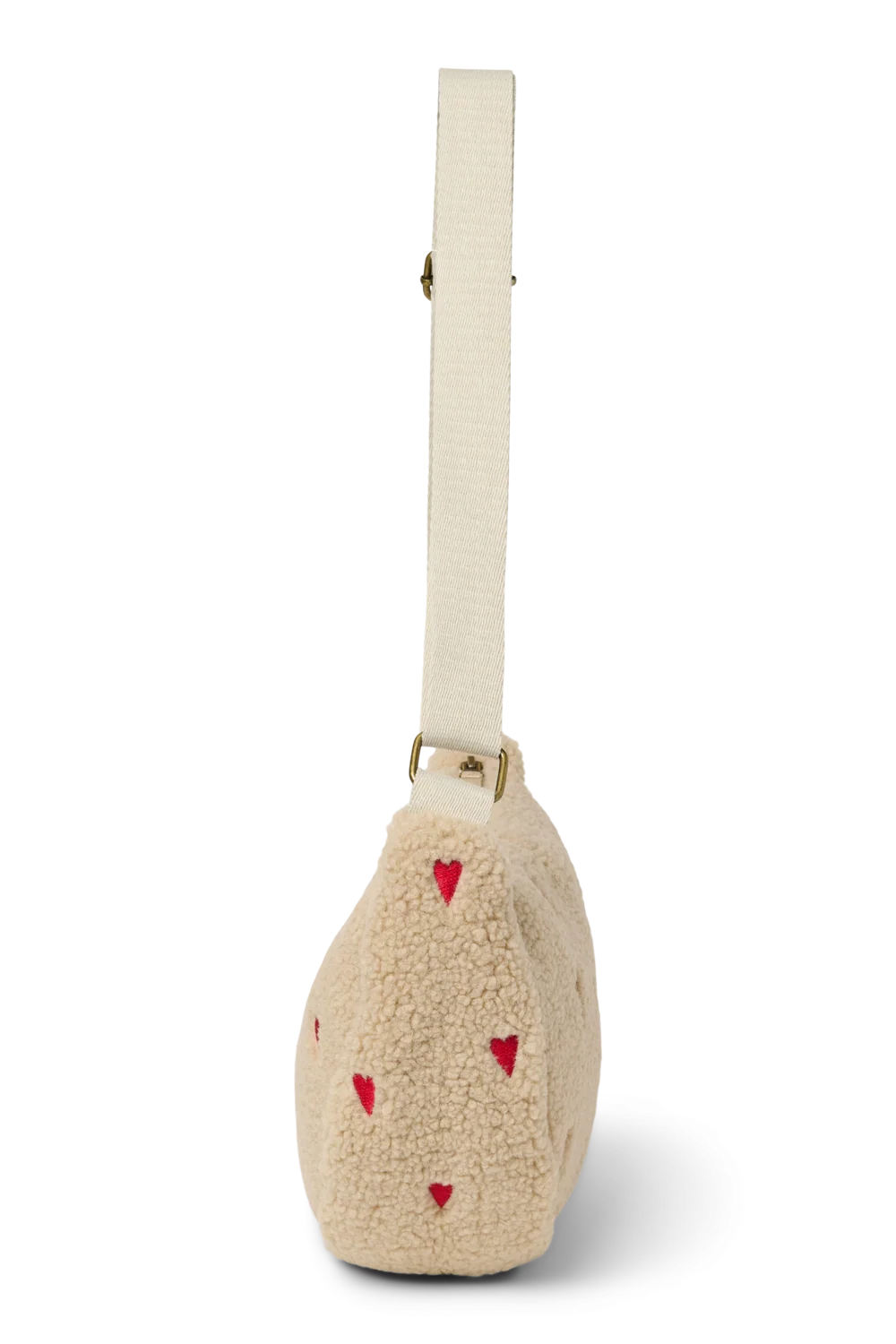 Teddy Adult Fanny Pack | Ecru Hearts
