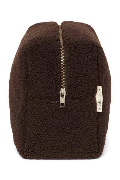 Teddy Toiletry Bag | Chocolate