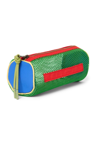 Patchwork Pencil Case | Fiery Red