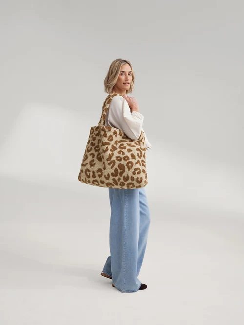 Teddy Mom Bag | Leopard