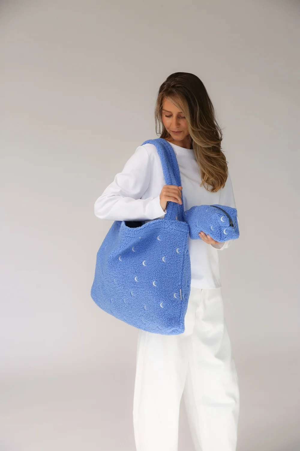 Teddy Pouch | Light Blue Moon