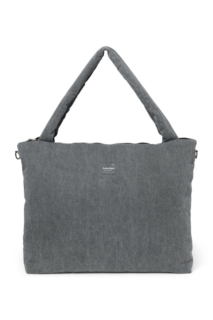Denim Diaper Bag | Grey