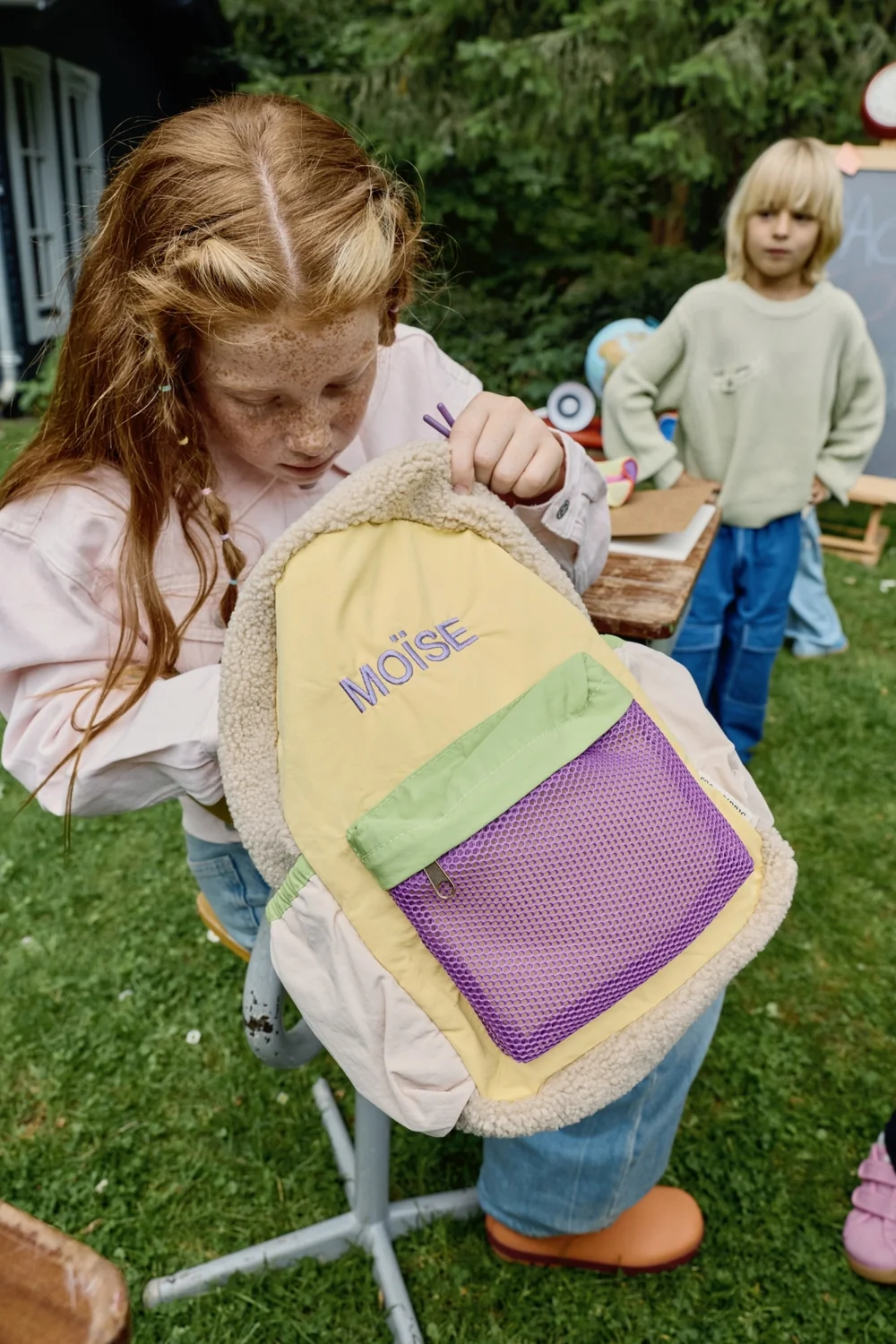 Patchwork Midi Backpack | Butter Yellow