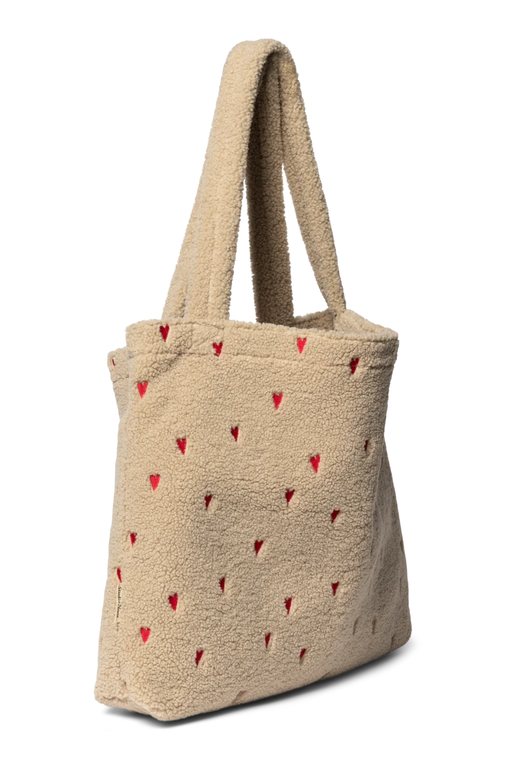 Teddy Mom Bag | Ecru Hearts