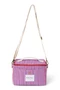 Poplin Striped Cooler Bag | Raspberry