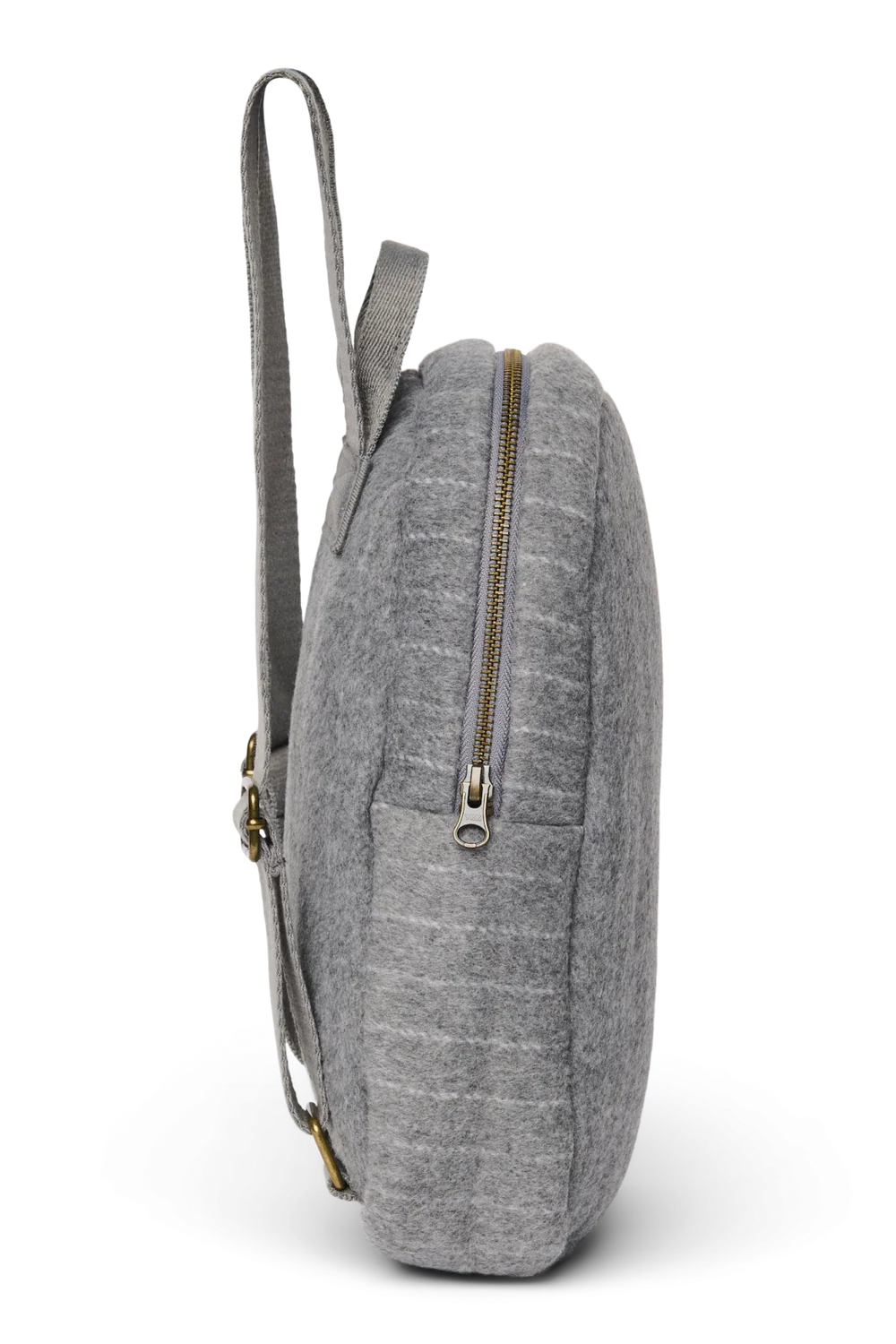 Flannel Chalkstripe Mini Backpack | Light Grey