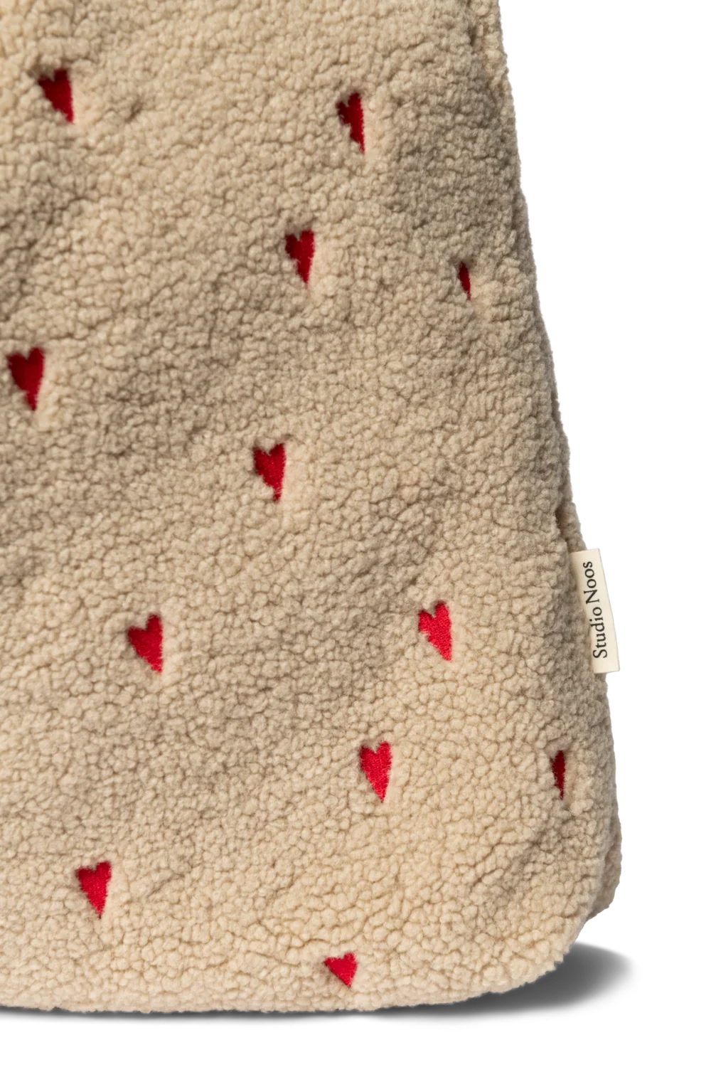 Teddy Mom Bag | Ecru Hearts