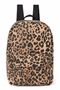 Cotton Midi Backpack | Brown Leopard