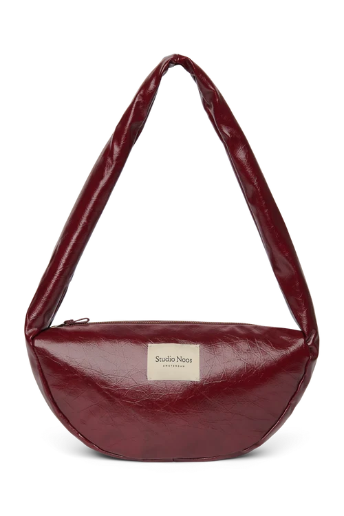 Vegan Leather Mini Cross Body Bag | Burgundy
