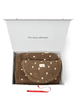 Essentials Teddy Gift Set | Brown Hearts