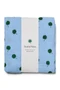 Swaddle Print Large | Light Blue Clover