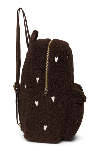 Teddy Midi Backpack | Chocolate Hearts