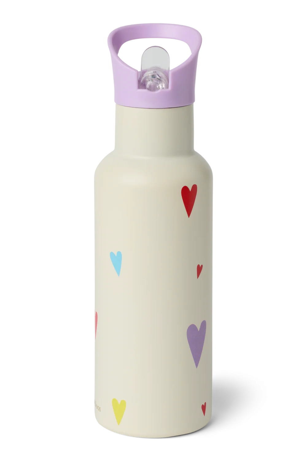 Stainless Steel Bottle 500ML | White Multicolor Hearts