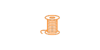 Embroidery | Burned Orange
