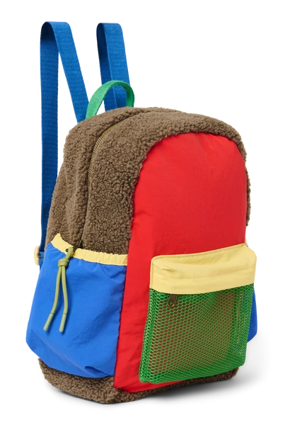 Patchwork Midi Backpack | Fiery Red