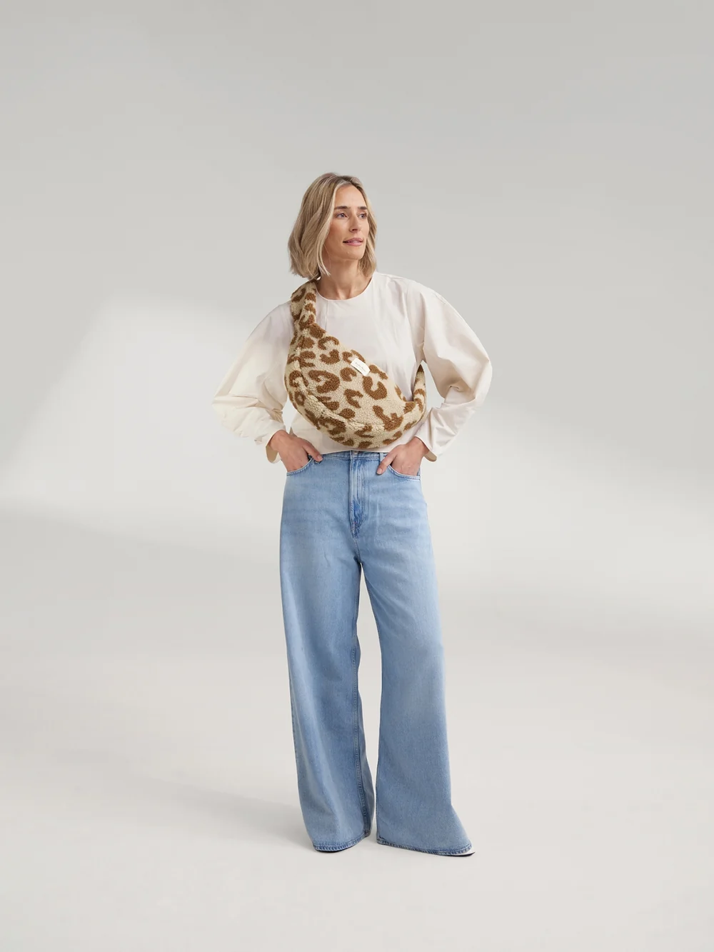 Teddy Mini Cross Body Bag | Leopard