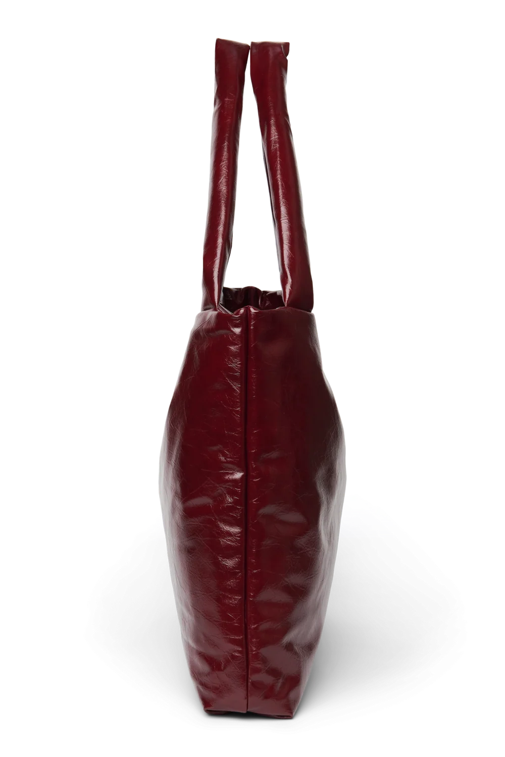Vegan Leather Mom Bag | Burgundy