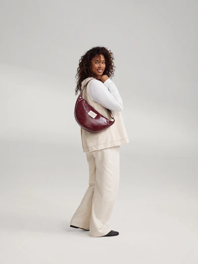 Vegan Leather Adult Fanny Pack | Burgundy