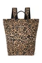 Cotton Adult Backpack | Brown Leopard